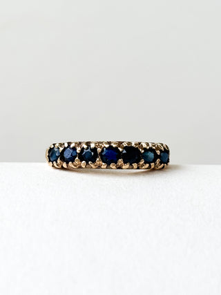 Sapphire Eternity Ring | 9ct Gold | Size N | 1.92g