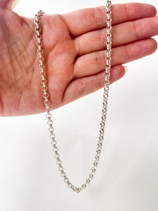 Silver Cable Link Chain | 925 Silver | 24.00g | 20inches