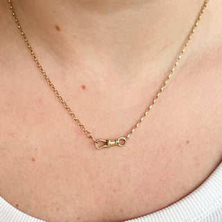 Charm Necklace Connected Med Albert swivel clasp | 9ct | 18.5in Heavy | 4.27g