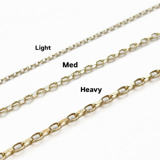 Heavy cable link chain | 9ct | 18inch | 3.23g