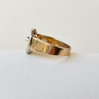 Belt Ring Diamond G/SI2 | 9ct Gold | Size N½ | 5.14g