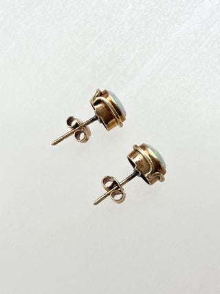 Precious Opal Stud Earrings | 10ct Gold | 1.82g