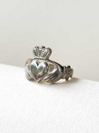 Silver Claddagh Ring | 925 Silver | Size L½ | 4.42g