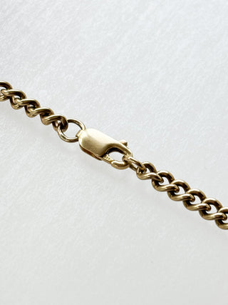 Curb Chain with T-Bar | 9ct Gold | 20-Inch | 25.82g