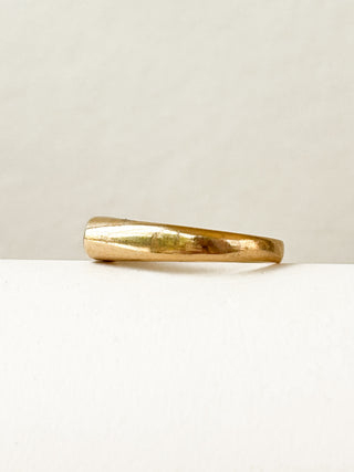 Star CZ Signet Ring | 9ct Gold | Size O½ | 3.40g