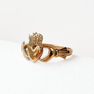 No 15 | Claddagh Smudge Crown (Made in Ireland) | 9ct Gold | 1.41g | Size N