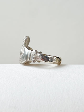 Silver Claddagh Ring | 925 Silver | Size L½ | 4.42g
