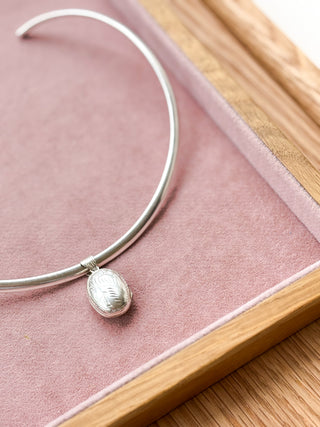Silver Torc Bangle | 925 Silver | 31.64g