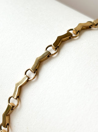 Zig Zag Link Bracelet | 9ct Gold | 7.5-Inch | 6.77g