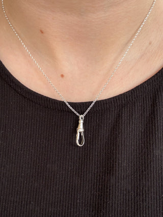 Albert Charm Pendant | Silver | Large 23mm | 18-Inch Fine Cable Link Chain | 1.80g