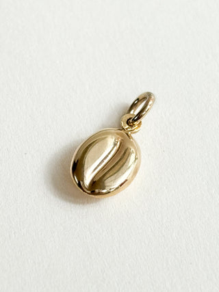 Coffee Bean Charm | 9ct Gold | 0.39g | 18inch Fine Cable Link Chain