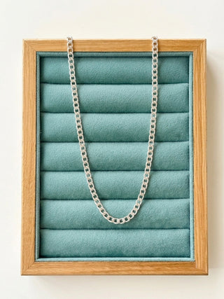 Silver Curb Chain | 925 Silver | 19.6-Inch | 17.54g
