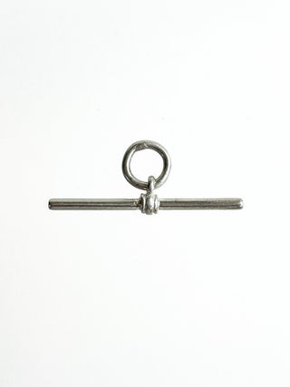 Silver T-Bar Pendant | 18-Inch Fine Cable Link Chain | 1.29g