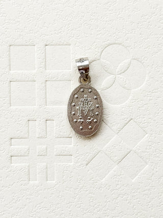 Miraculous Medal Pendant | Cable Link Chain 18-20in | 925 Silver | 1.16g