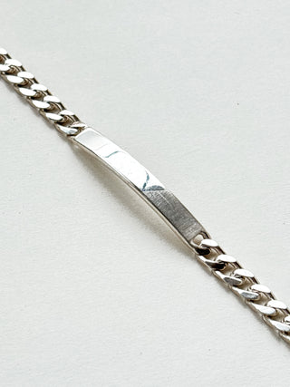ID Bar Cuban Bracelet | 925 Silver | 15.66g