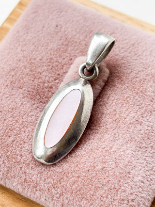 Pink Opal Pendant | 925 Silver | 3.61g | 18–20-Inch Cable Link Chain
