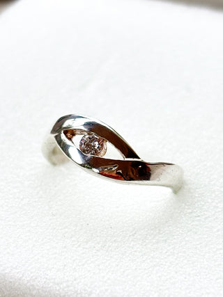 Eye CZ Ring | 925 Silver | Size M | 2.16g