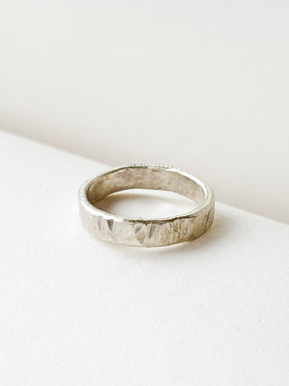 Textured Ring | Silver | Size L½ | 3.09g