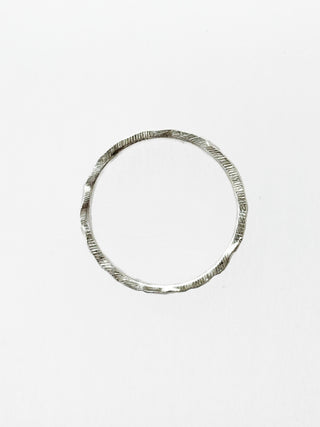 Textured Ring | Silver | Size R | 3.42g