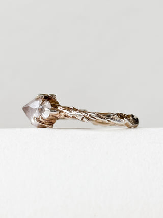 Rock Crystal Quartz Trilogy Ring | 925 Silver | Size P½ | 2.93g