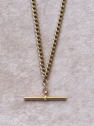 T-Bar Flat Curb Chain | 9ct Gold | 7.96g | 18.10inch
