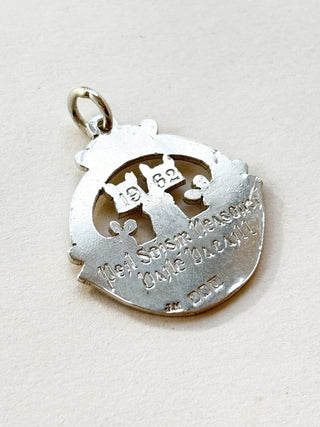 Dublin Castle Engraved Pendant | Sterling Silver | 7.46g | 18/20Inch Chain, 1.50g