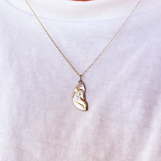 Always Together whilst apart Pendant | 9ct Gold | 18-Inch Fine Cable Link Chain | 3.2g