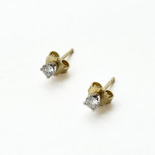Diamond Stud Earrings | 14ct Gold | 1.09g