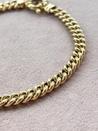 Curb Link Bracelet | 9ct Gold | 9.38g | 8.66in
