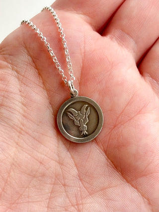 Capricorn Zodiac Pendant | Silver | 18-Inch Fine Cable Link Chain | 1.74g