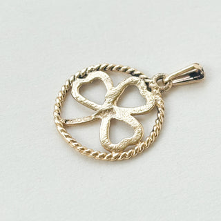 Shamrock Charm | 9ct Gold | 18inch fine cable link chain | 2.3g