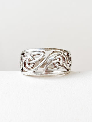 Celtic Band Ring | Sterling Silver | 1.75g | Size K