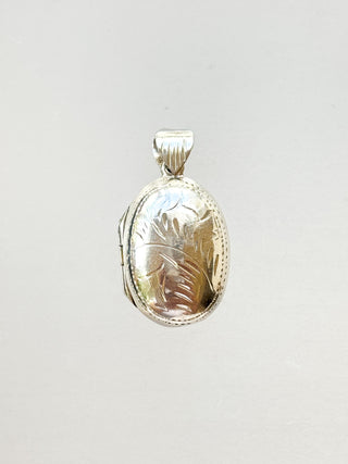 Silver Oval Locket | 925 Silver | 18-Inch Cable Link Chain | 4.64g