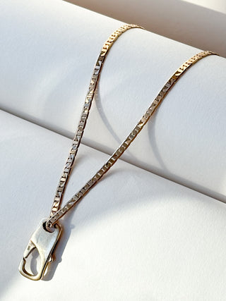 Flat marina Chain | 4mm 9ct Gold | 21.5in | 12.26g