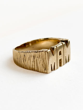 Mam Signet Ring | 9ct Gold | Size P | 5.10g plus resize