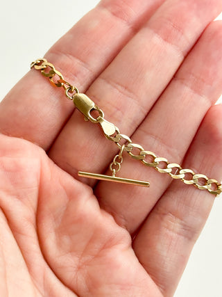 Cuban Bracelet T-Bar | 9ct | 6.6inch | 3.4g