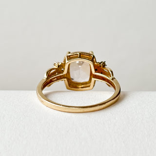 Champagne cushion Ring | 9ct Gold | Size N½ | 2.53g