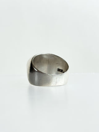 Lilac Chalcedony Ring | Silver | Size J | 8.11g