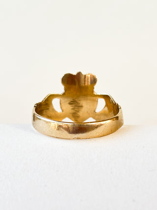 Large Claddagh Ring | 9ct Gold | 3.29g | Size V