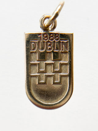 Dublin 1988 Pendant | 9ct Gold | 18-Inch Fine Diamond Anchor Chain | 1.21g