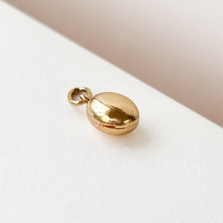 Gold Egg Charm | 9ct Gold | 0.77g | 18-Inch Fine Cable Link Chain