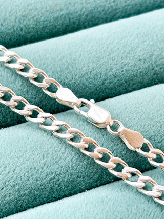 Silver Curb Chain | 925 Silver | 19.6-Inch | 17.54g