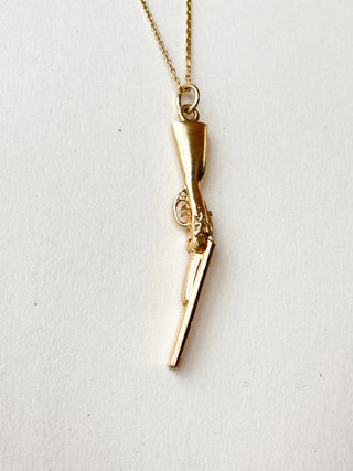 Rifle Pendant | 9ct Gold | 42mm × 5mm | 3.28g