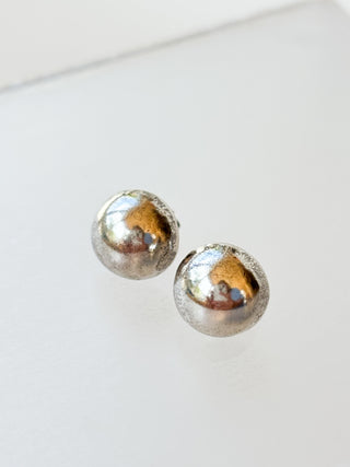 Domed Stud Earrings | 925 Silver | 1.99g