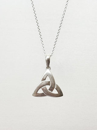 Trinity Knot Pendant | 925 Silver | 18–20-Inch Cable Link Chain | 1.50g