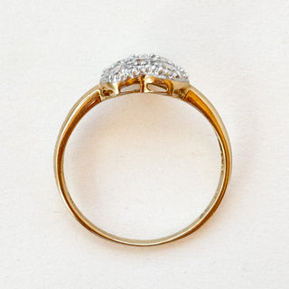 Diamond Heart Ring | 9ct Gold | 1.82g | Size R
