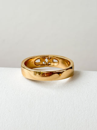 Trinity Band Ring | 14ct Gold | Size S | 6.05g