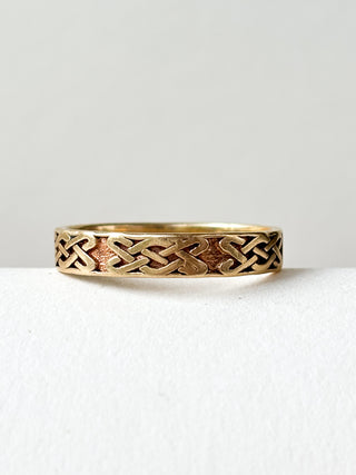 Celtic Band Ring | 9ct Gold | Size S | 2.72g