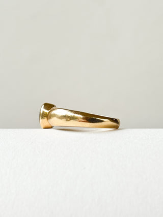 Sapphire Bezel Set Ring | 9ct Gold | Size N | 3.63g