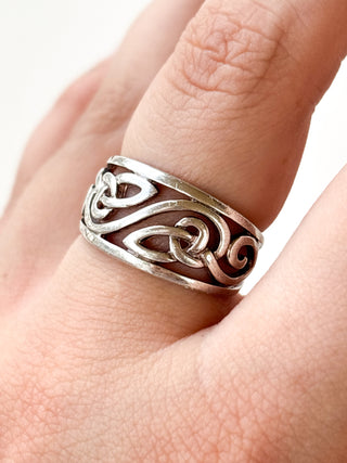 Celtic Band Ring | Sterling Silver | 1.75g | Size K